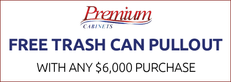 Free Trash Can Pullout with Any $6,000 Purchase